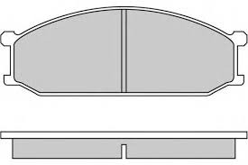 Bremsklötzesatz f. Mitsubishi